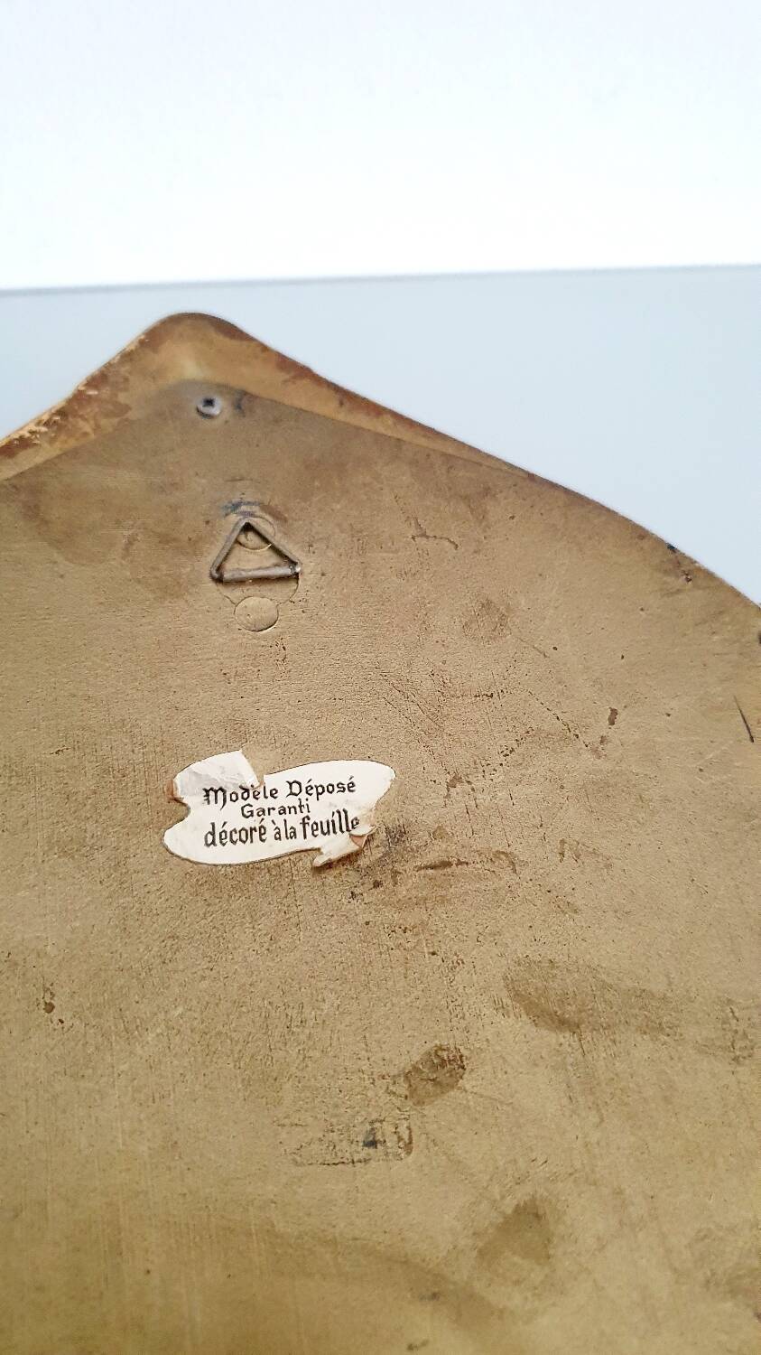 Gold leaf gilded wooden mirror