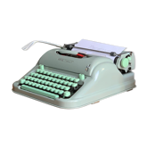 Hermes media 3 typewriter green metallic Mint