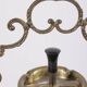 Vintage 1960s brass floor ashtray with decorative Italian design