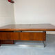 Vintage Danish design mid century wood steel Sibast executive desk