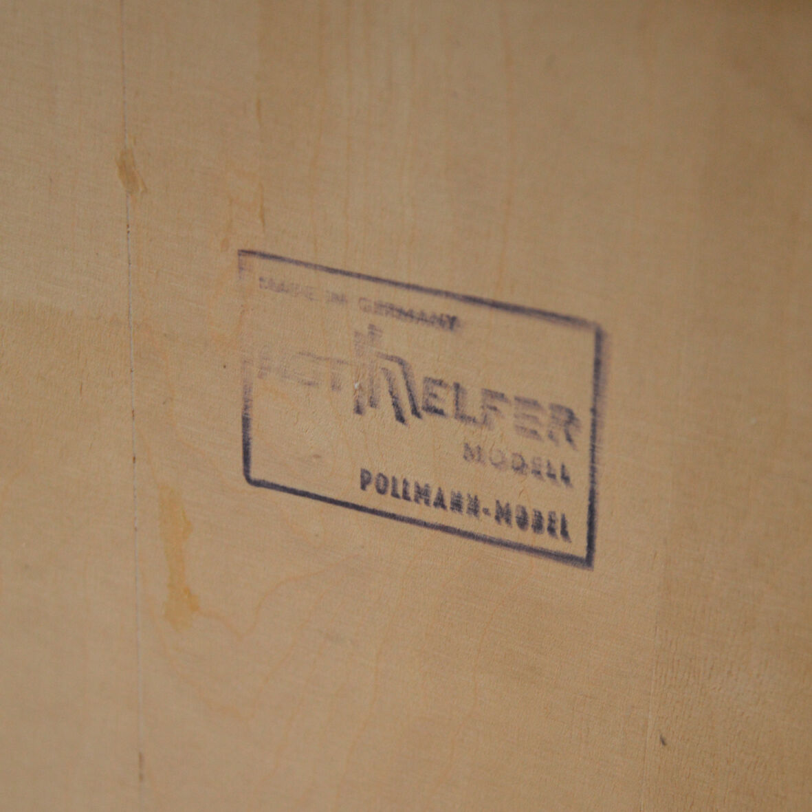 Bibliothèque secretaire pieds compas, 1960