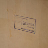 Bibliothèque secretaire pieds compas, 1960