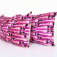 Matching silk ikat velvet pillows