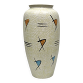Vase de sol vintage Bay Keramik Allemagne de l'Ouest années 1960 look abstrait nouveau