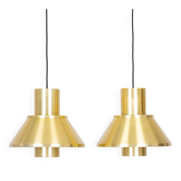 Paire de 2 suspensions vintage danoises Life par Jo Hammerborg, Fog og Morup