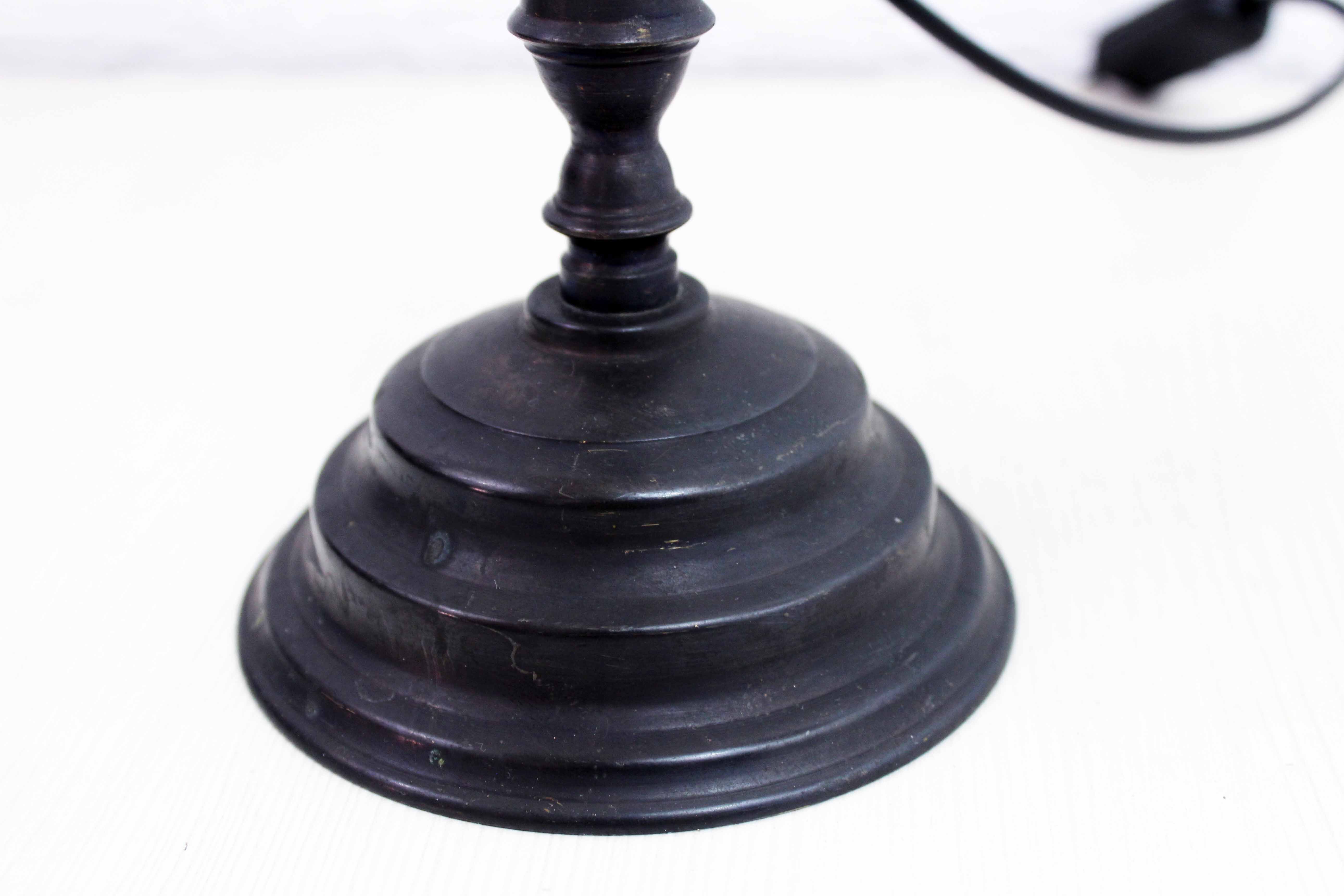 Gooseneck lamp with Vianne glass paste tulip