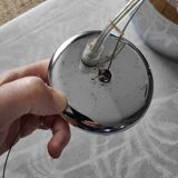 Magnificent vintage chrome pendant light