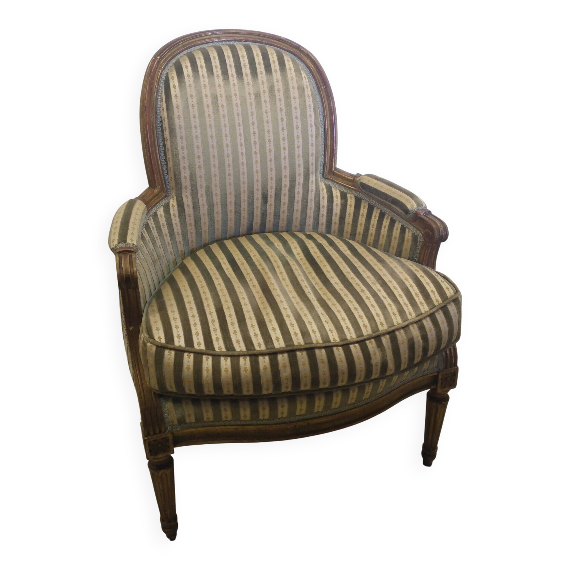 Louis XVI style bergère armchairs