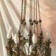 Brass chandelier 9 fires
