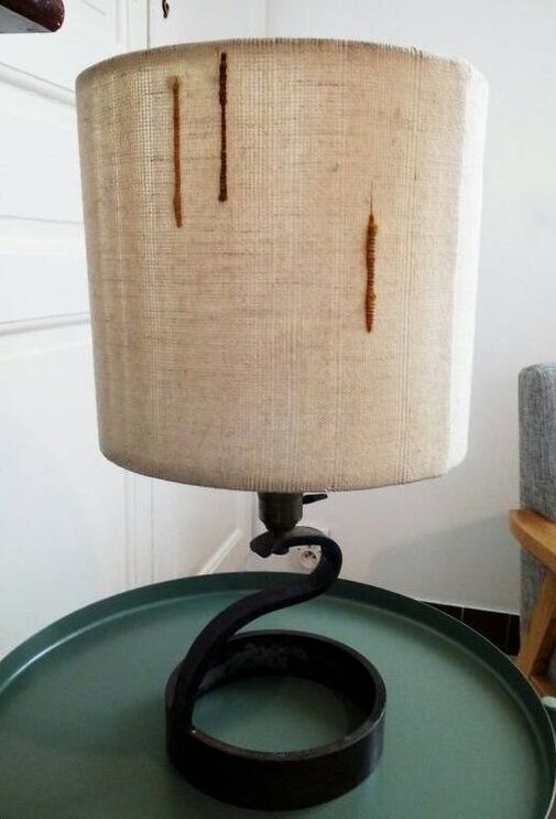 Lamp in wrought iron