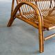 Mid-century rattan & bamboo two-seater lounge sofa