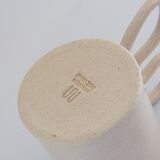 White butterfly handle mug
