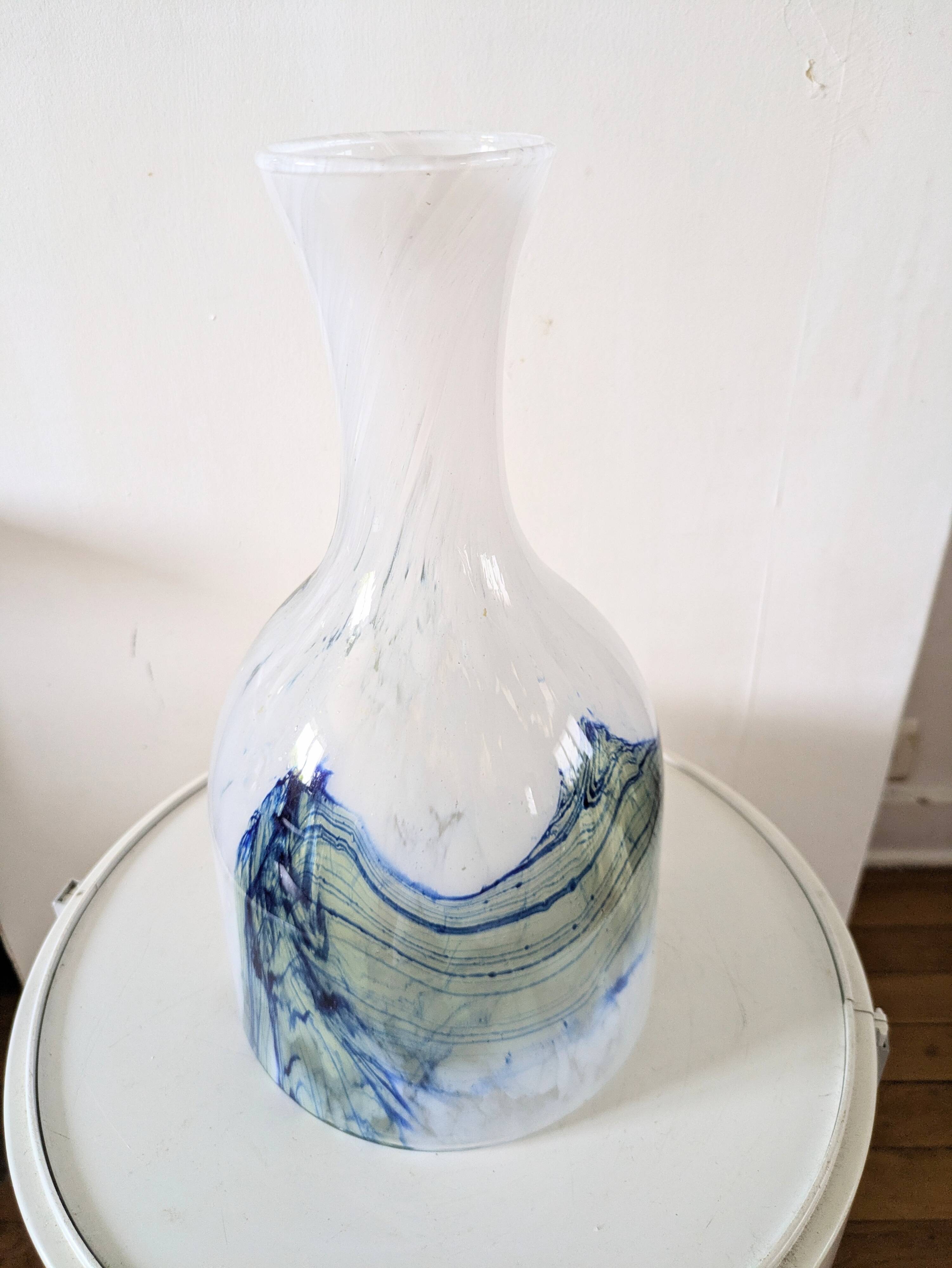Large Murano glass vase, 70s design