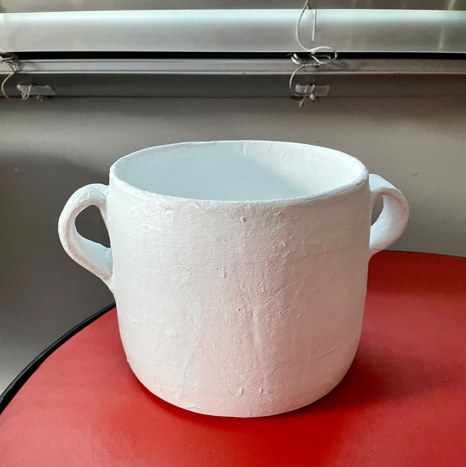 Paper mache vase or pot