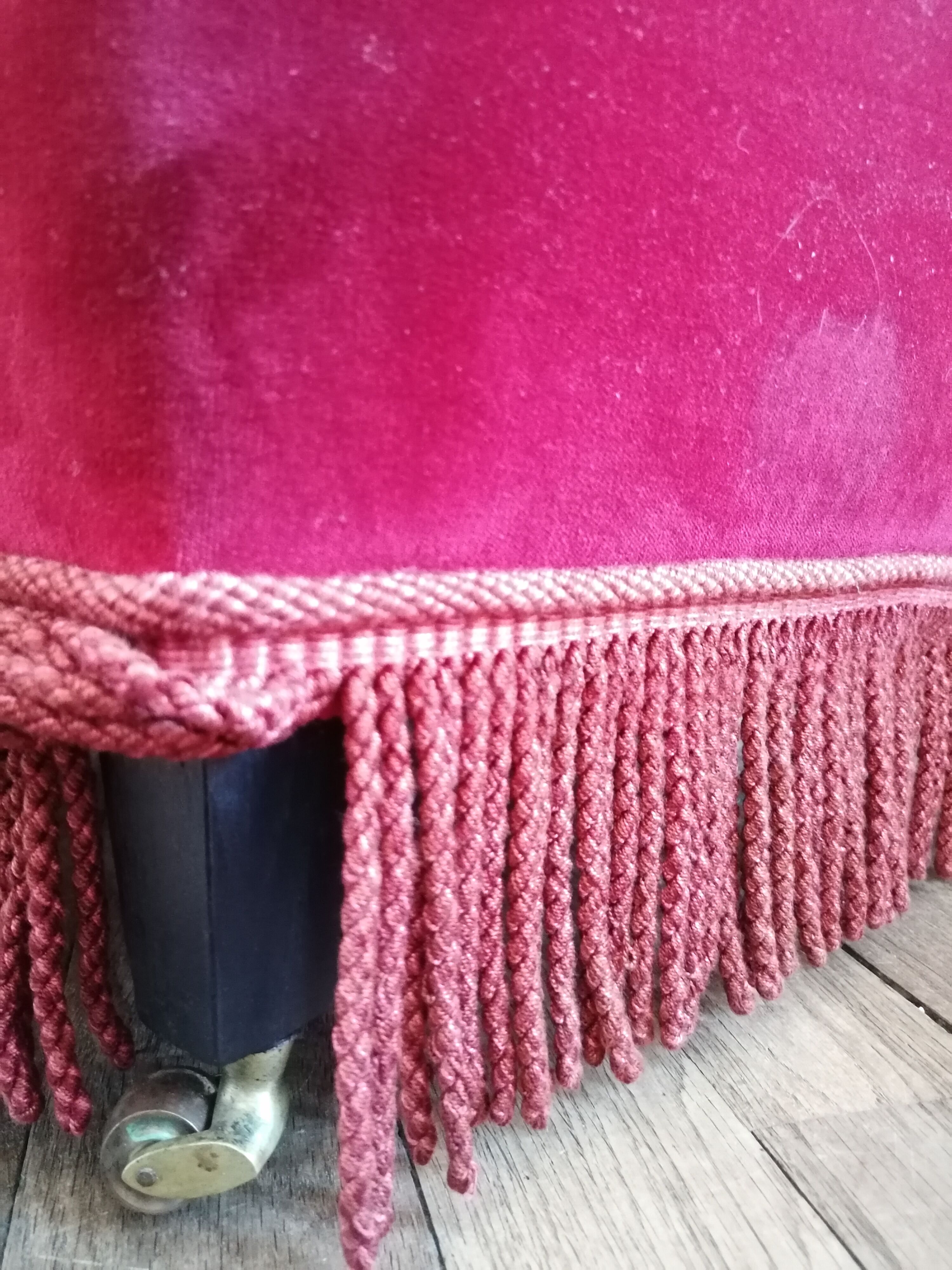 Red velvet armchair 40 years