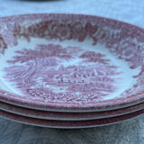 Set of 3 old hollow plates
