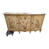 Venetian style lacquered 3-door sideboard