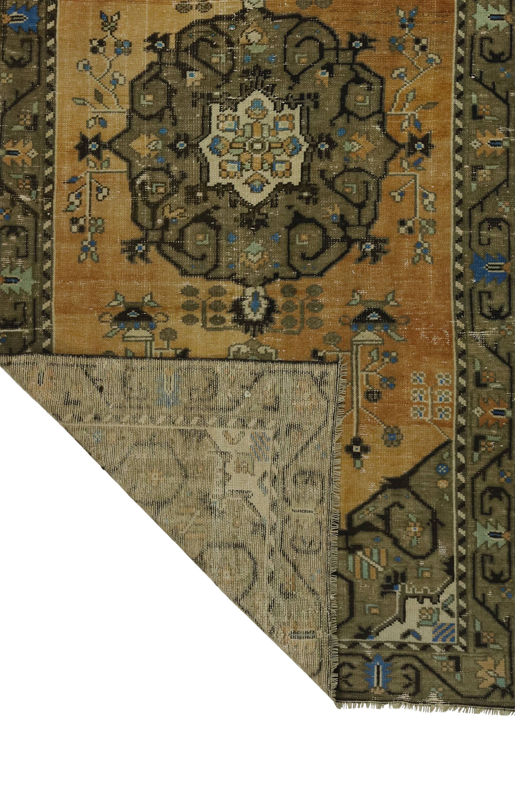 Modern Unique Rug, Turkish Oriental Handmade Boho Kilim Rug,for Kitchen,Bedroom 132 x 260 cm