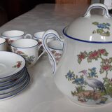 Service à café ancien en porcelaine de Limoges