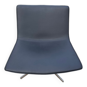 Arper catifa 80 armchair in gray leather