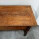 Grande table de ferme - merisier massif - patine superbe