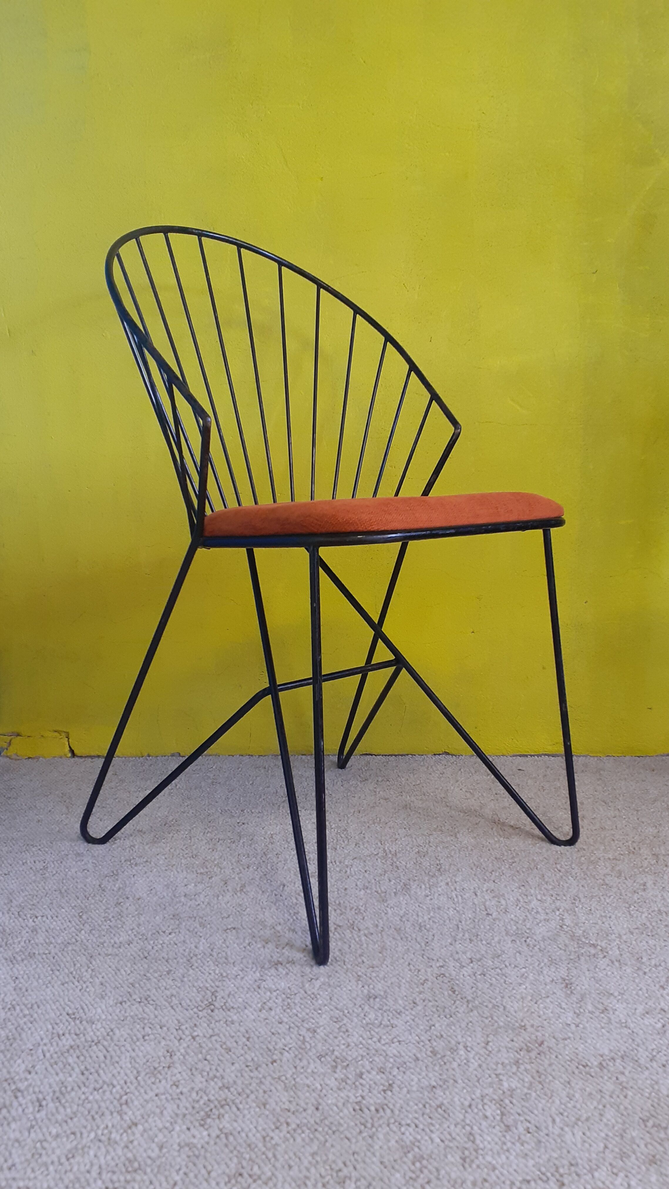 Steel wire chair, 50s