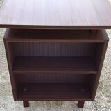 1980s mahogany veneered desk
