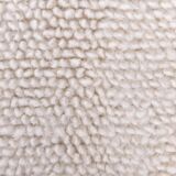 2x10 Neutral White Wool Moroccan Runner Rug, 67x301Cm