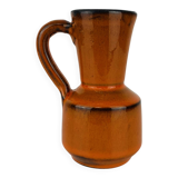 Vintage orange ceramic vase, 1970s
