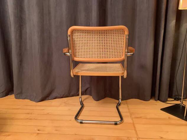 Chair with raffia, Italy, 1980s