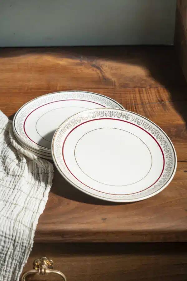 Set of 4 dessert plates "Marianne"