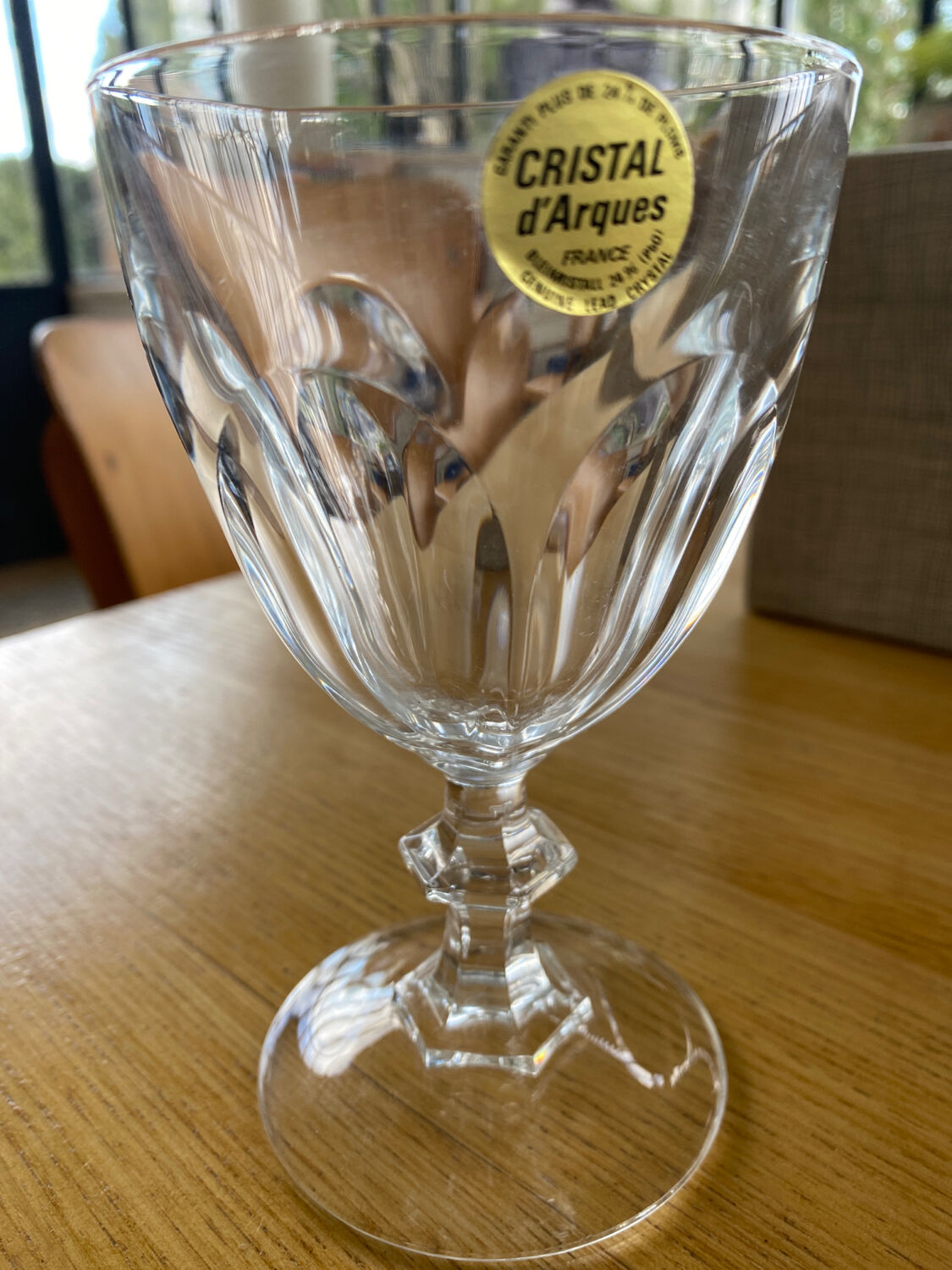 Set of 6 glasses with cristal d'Arques