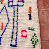 Azilal Moroccan Rug – Colourful Berber Symbols Wool Area Rug | 300x250