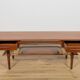 Mid-Century Teak & Rattan Coffee Table, Denmark, 1960s