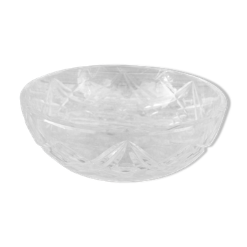 Saladier coupe ancien cristal Baccarat signé