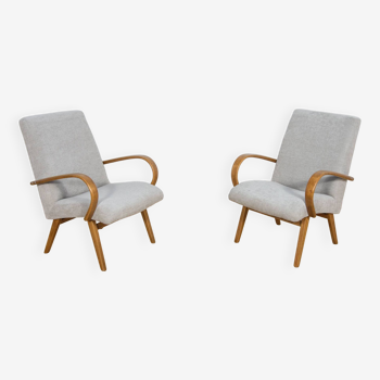 Model 53 Armchairs by Jaroslav Smidek for Ton, 1960s, Set of 2