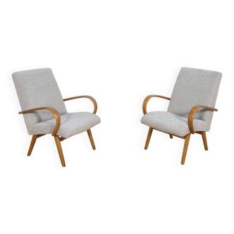 Model 53 Armchairs by Jaroslav Smidek for Ton, 1960s, Set of 2