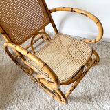 Vintage rattan rocking chair