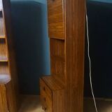 Shelf, 2 sections, rosewood veneer, 1960s/70s. 20th century