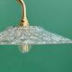 Coudé wall lamp with an old cut glass lampshade - tableware collection