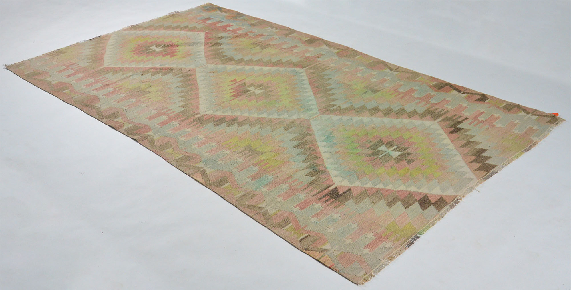 Anatolian handmade kilim rug 310 cm x 192 cm