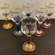 6 verres à digestif soufflés verrerie italienne Venise, Murano, A. Dal Borgo