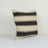 housse de coussin en chanvre turc rayé ak173