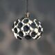 White metal floral pendant light. 1970s
