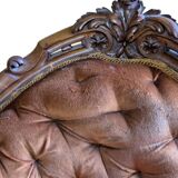 19th-century neo-Rococo antique canapé – Walnut structure