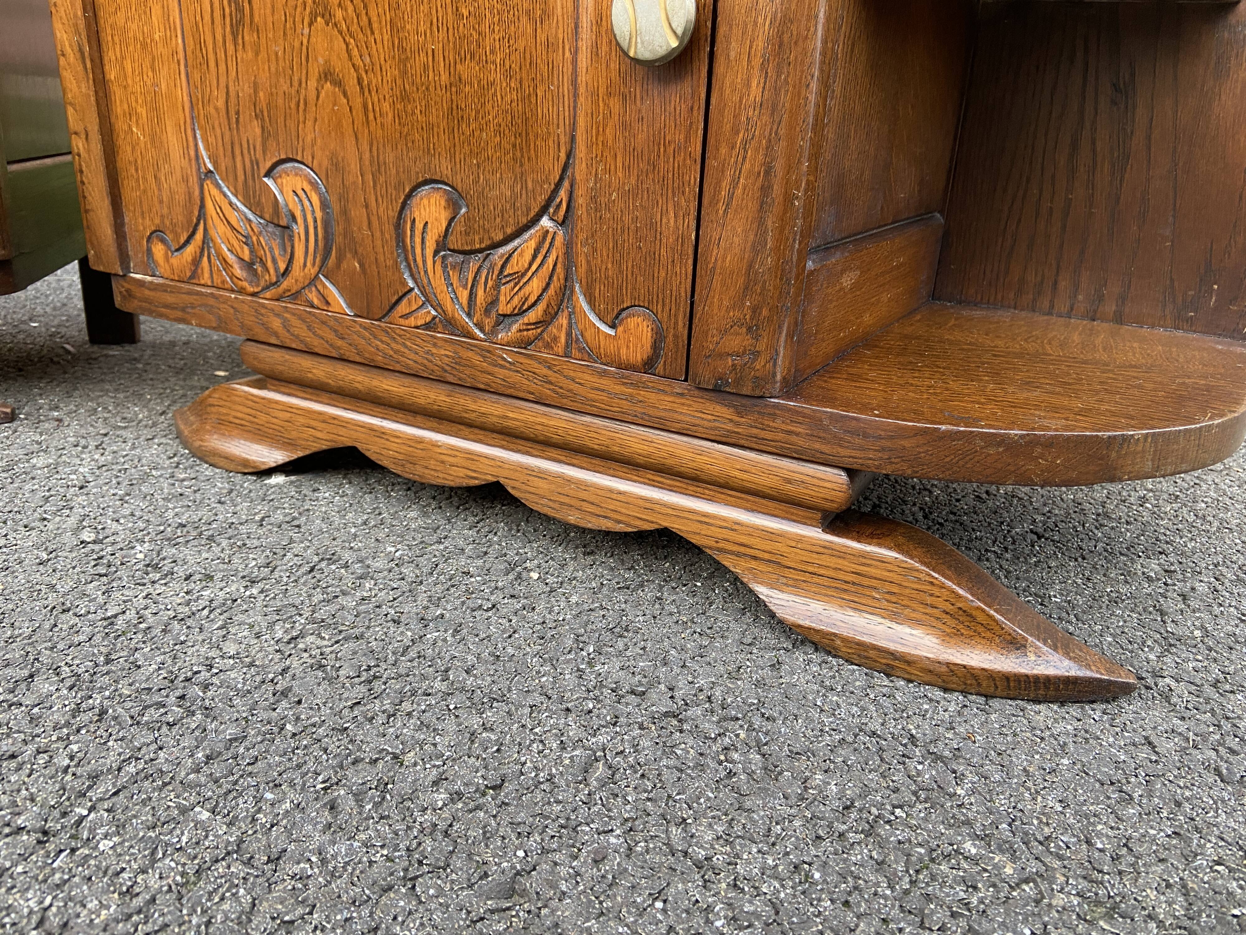 Pair of vintage Art Deco bedside tables 1950s