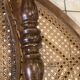 Pair of N2 antique caned and wooden chairs from the 1900s.