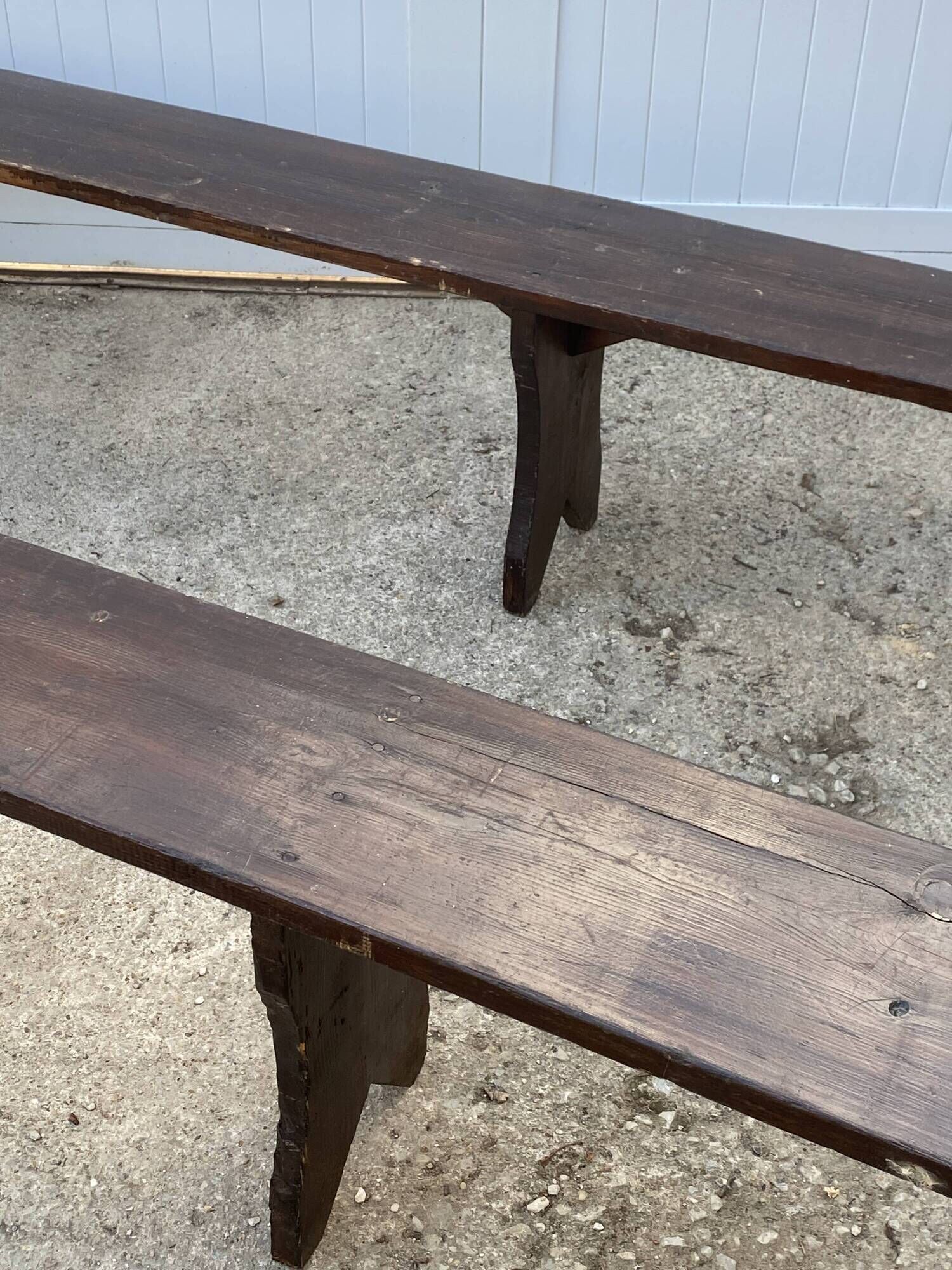300cm solid wood farm bench for rustic farmhouse table 1950