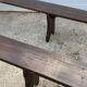 300cm solid wood farm bench for rustic farmhouse table 1950