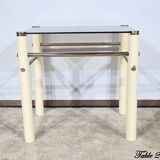 Beige Metal Nesting Tables, attributed to Yves Boutboul – 1970